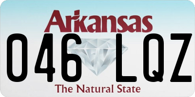 AR license plate 046LQZ