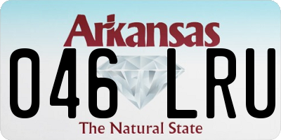 AR license plate 046LRU