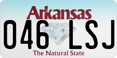 AR license plate 046LSJ