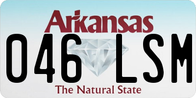 AR license plate 046LSM