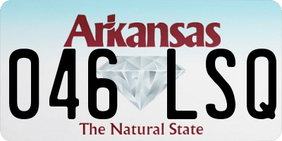 AR license plate 046LSQ