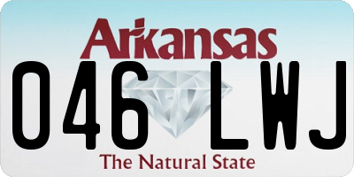AR license plate 046LWJ