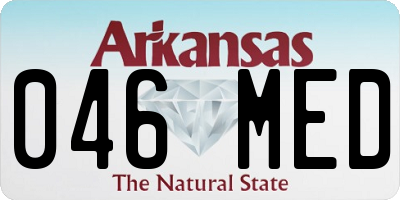 AR license plate 046MED