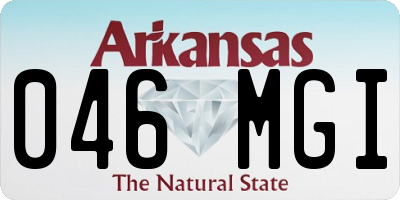 AR license plate 046MGI