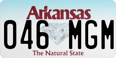 AR license plate 046MGM
