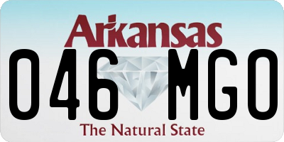 AR license plate 046MGO