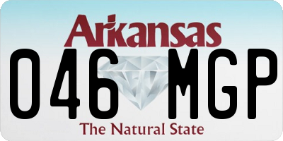 AR license plate 046MGP