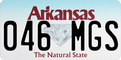 AR license plate 046MGS