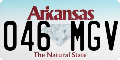 AR license plate 046MGV