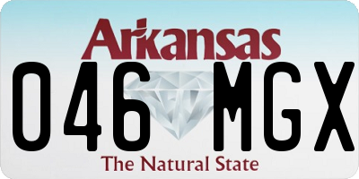 AR license plate 046MGX