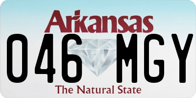 AR license plate 046MGY