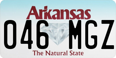 AR license plate 046MGZ
