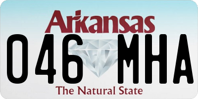 AR license plate 046MHA