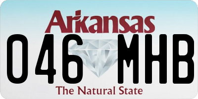 AR license plate 046MHB