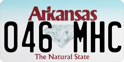 AR license plate 046MHC