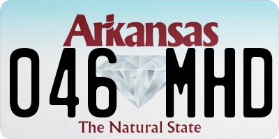 AR license plate 046MHD
