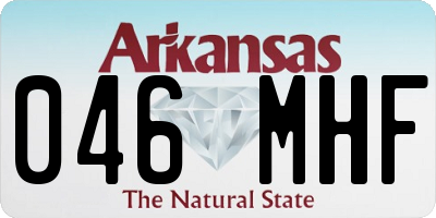 AR license plate 046MHF