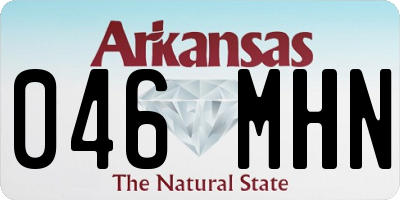 AR license plate 046MHN