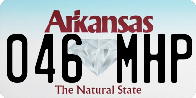 AR license plate 046MHP
