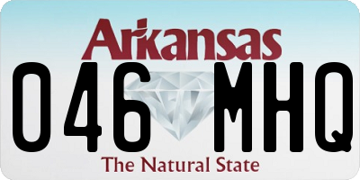 AR license plate 046MHQ