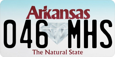 AR license plate 046MHS