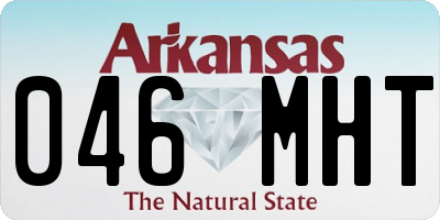 AR license plate 046MHT