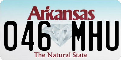 AR license plate 046MHU