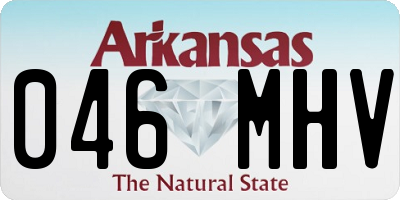 AR license plate 046MHV