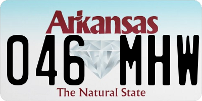 AR license plate 046MHW