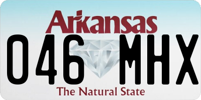 AR license plate 046MHX