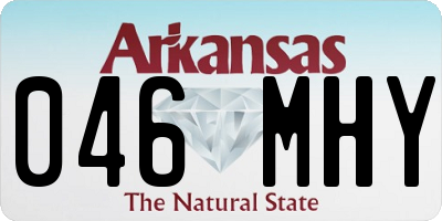 AR license plate 046MHY