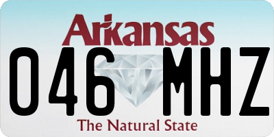 AR license plate 046MHZ