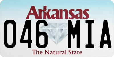AR license plate 046MIA