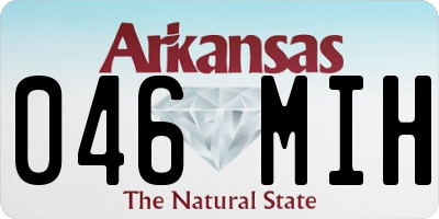 AR license plate 046MIH