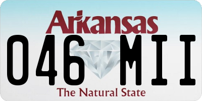 AR license plate 046MII