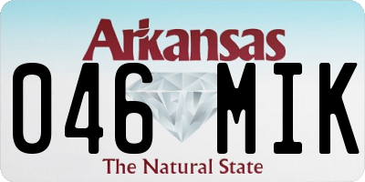 AR license plate 046MIK
