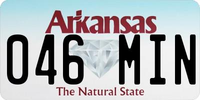 AR license plate 046MIN
