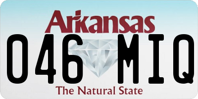 AR license plate 046MIQ