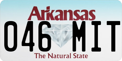 AR license plate 046MIT