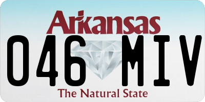 AR license plate 046MIV