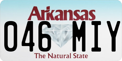 AR license plate 046MIY