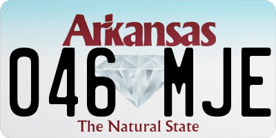 AR license plate 046MJE