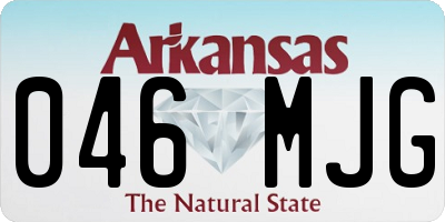 AR license plate 046MJG