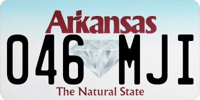 AR license plate 046MJI