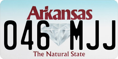 AR license plate 046MJJ