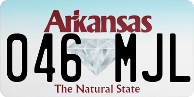 AR license plate 046MJL