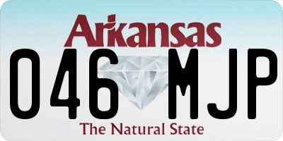 AR license plate 046MJP