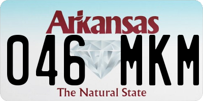AR license plate 046MKM