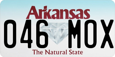 AR license plate 046MOX