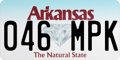 AR license plate 046MPK